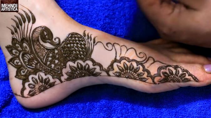Mehndi Design Leg Simple Henna For Wedding